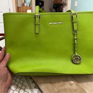 Michael Kors Lime Green Tote